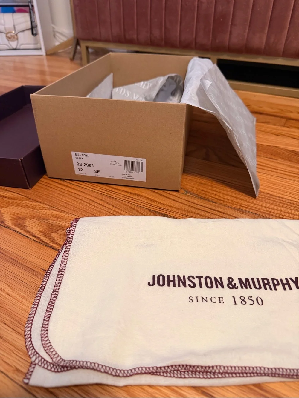 Johnston & Murphy polished cap